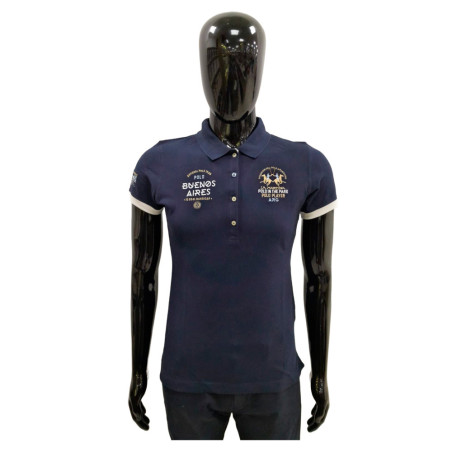 Camiseta La Martina Polo Feminina EQ.JWP304 02 Marinho