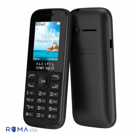 Alcatel 1052D Duos Negro - Teléfono básico Dual SIM