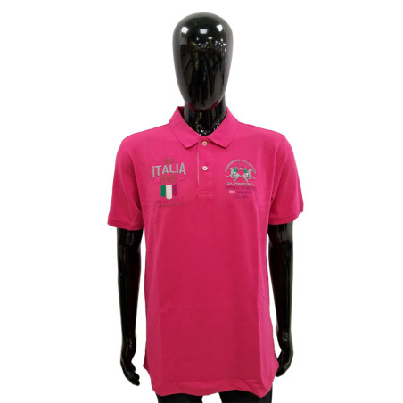 Camiseta La Martina Polo Masculino EQ.JMP600 03 Italia Volcano