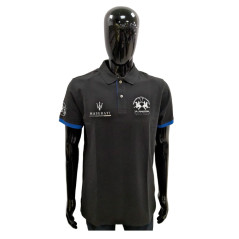 Camiseta La Martina Polo Masculino S.EQ.MASERATI 03 Preto