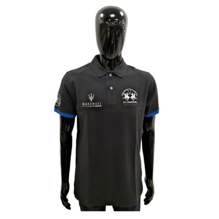 Camiseta La Martina Polo Masculino S.EQ.MASERATI 03 Preto