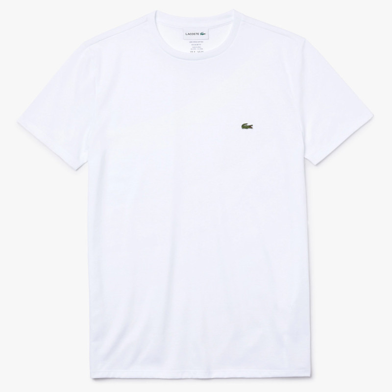 Lacoste Men's T-Shirt TH6709 21 001 07 White - 100% Cotton