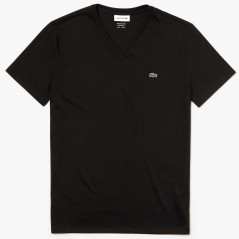 Lacoste Men's T-shirt TH6710-21-031 08 Black - V-neck