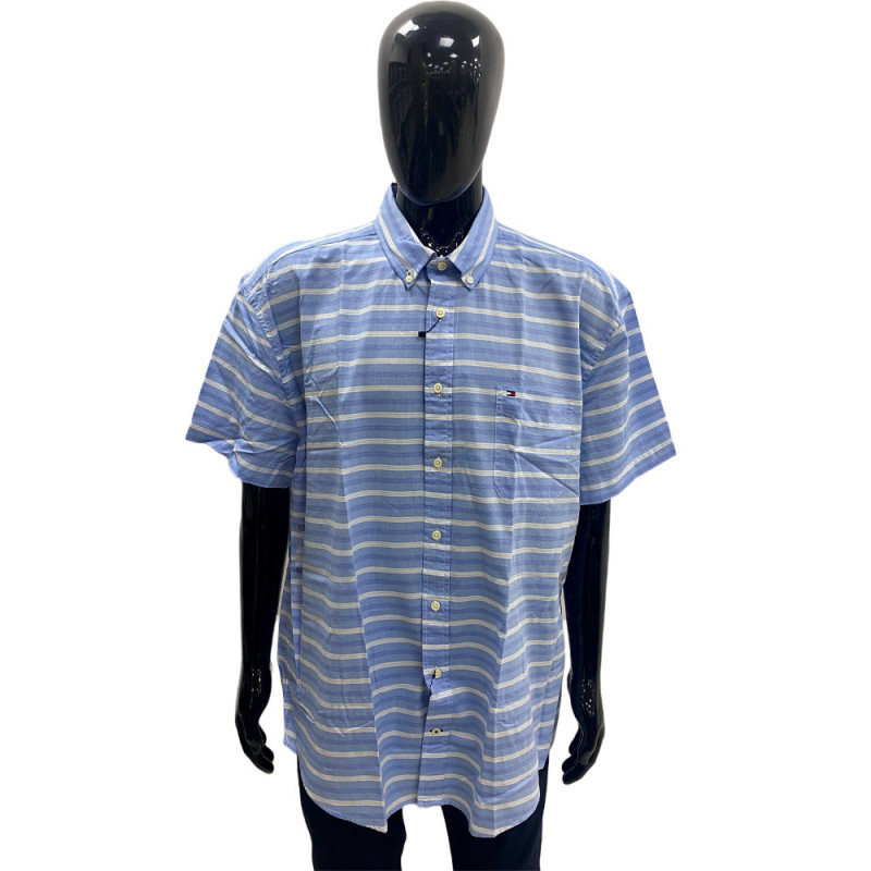 Camisa Tommy Hilfiger Hombre 08578A4045-472 Azul Blanco M