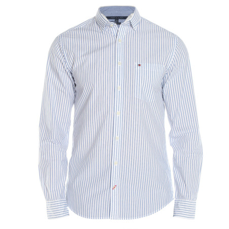 Tommy Hilfiger Men's Shirt 08578A7891 XXL Branco Azul
