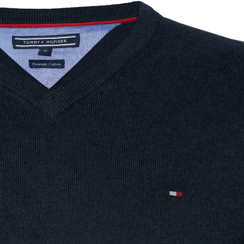 Jersey Tommy Hilfiger Masculino M Azul Marino - 0867802697-403