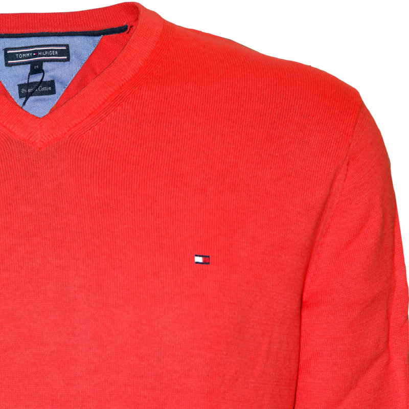 Suéter Tommy Hilfiger Masculino Rojo S - 0867802697-611