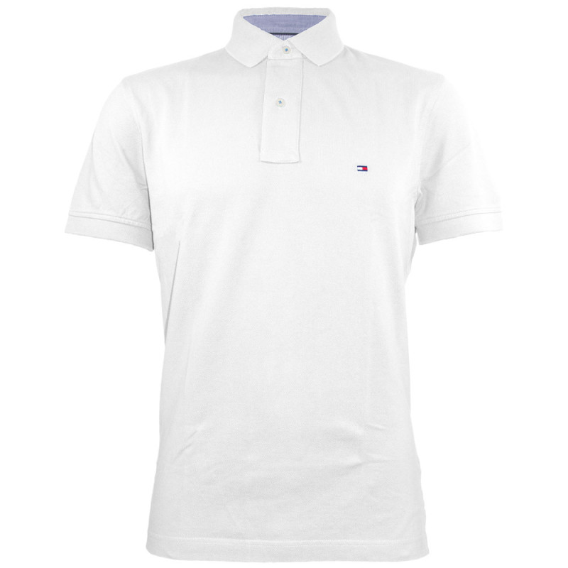 Camiseta Polo Tommy Hilfiger Masculina M Branco 100% Algodão