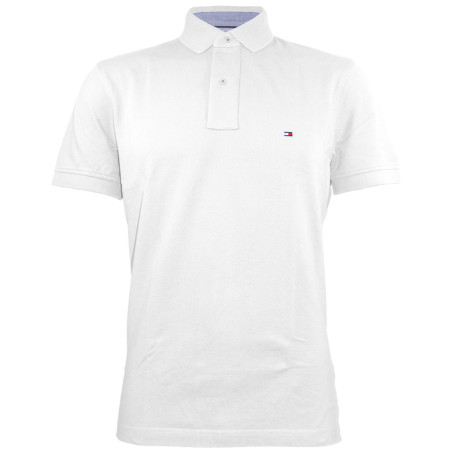 Tommy Hilfiger Men's Polo Shirt M White 100% Cotton