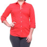 Camisa Tommy Hilfiger Feminina 1A67662955-645 LG - Vermelho
