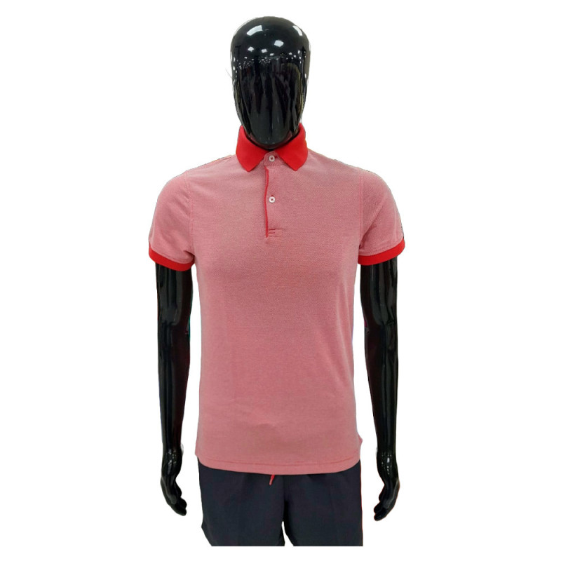 Camiseta Tommy Hilfiger Polo Masculino MW0MW00413-654 S - Vermelho