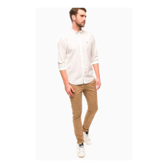 Tommy Hilfiger Men's Shirt MW0MW00564-100 L White Classic