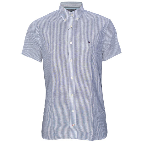 Camisa Tommy Hilfiger Masculino M/C MW0MW01554-902 S Cinza
