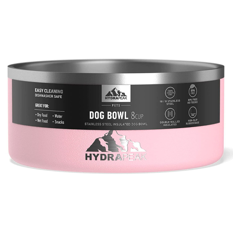 Comedouro Para Cachorro Hydrapeak HP-BOWL-8-PINK 2L - Rosa
