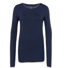 Blusa Tommy Hilfiger Feminina Azul Marinho WW0WW14492-716