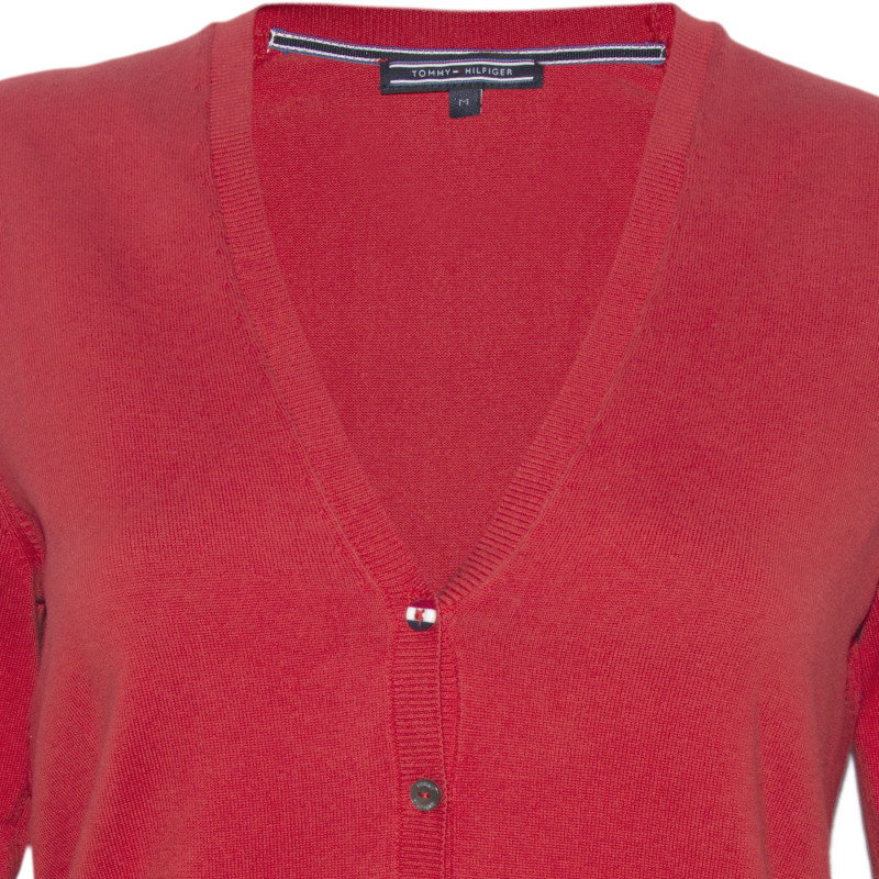 Suéter Tommy Hilfiger Feminina WW0WW18099-657 XL Bordo