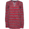 Camisa Tommy Hilfiger Feminina WW0WW19322-395 06 - Vermelho Multi