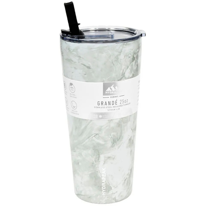 Copo Térmico Hydrapeak HP-GRANDE-25-WHITEMRB 739ML - Branco Marmore