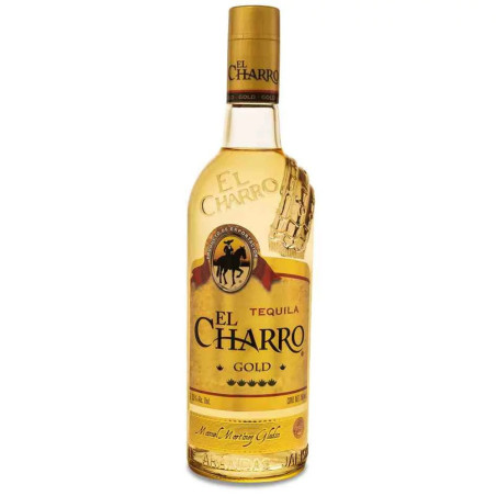 El Charro Tequila Gold 750ML - Pack Vasitos, México