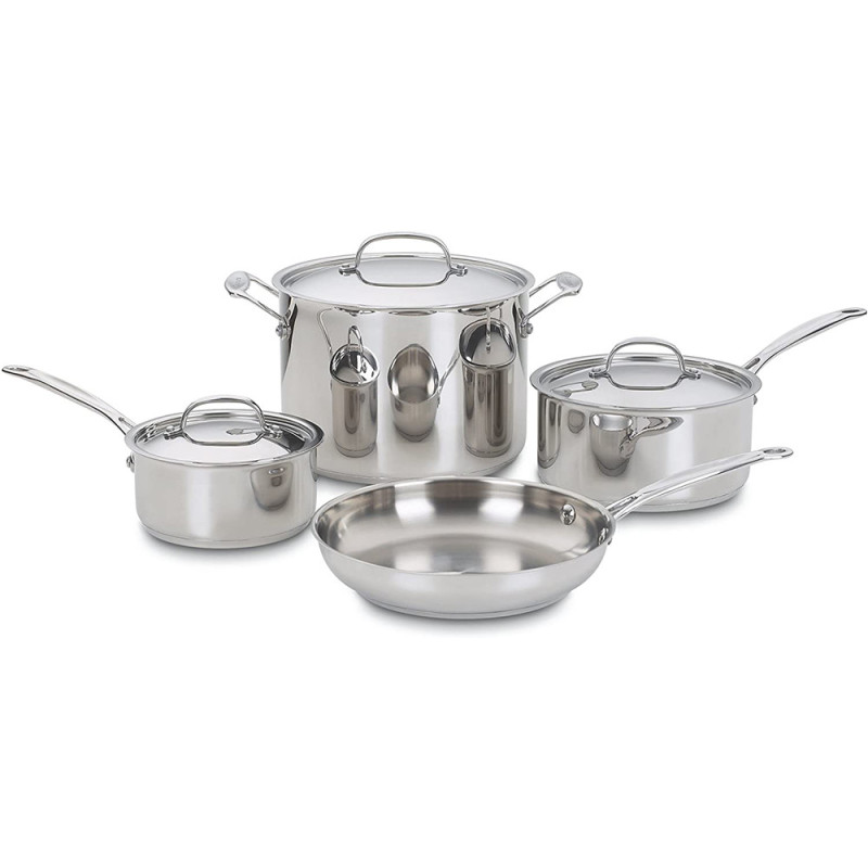 Jogo de Panelas Cuisinart 77-7P1 Inox - 7 Peças