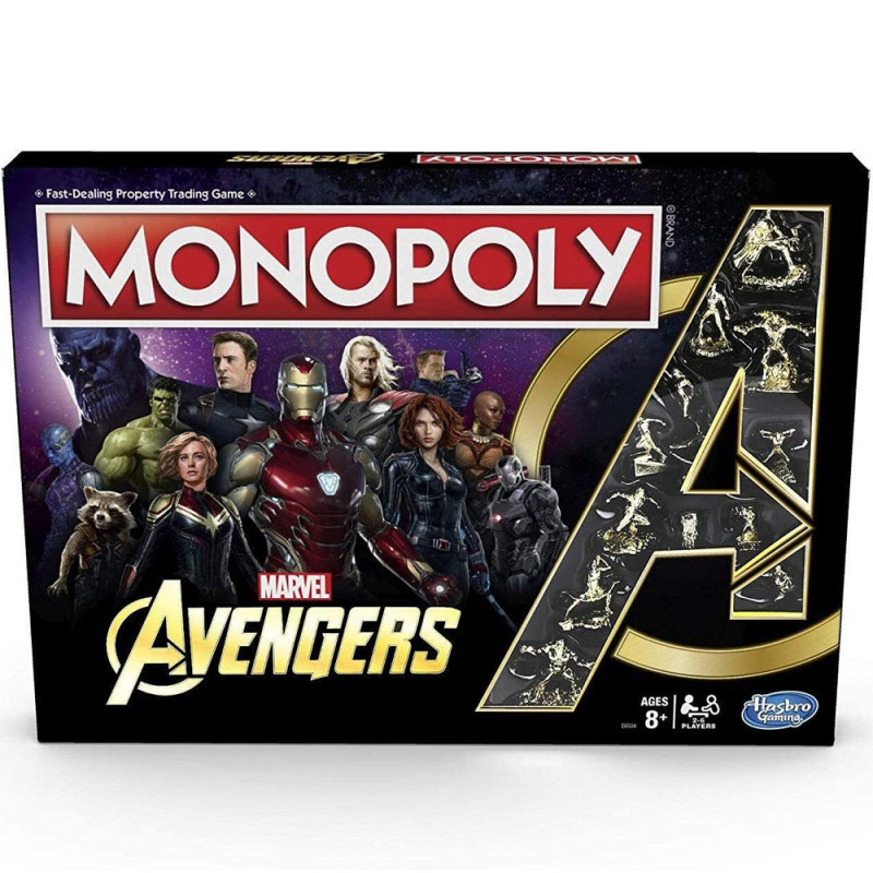 Jogo De Tabuleiro Hasbro B03235730 Monopoly Avengers