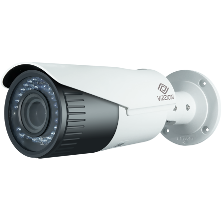 Câmera de Vigilância Vizzion VZ-IPBD-VFZ IP FHD Bullet Lente 2.8 A 12 MM 2MP - Branco