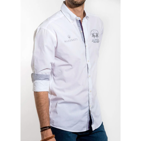Camisa La Martina Masculino EQ.JMCM60 05 - Branco