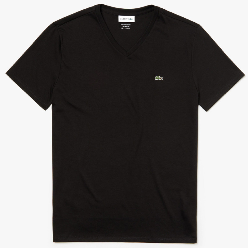Camiseta Lacoste masculina TH6710-21-031 Negro Talla 06