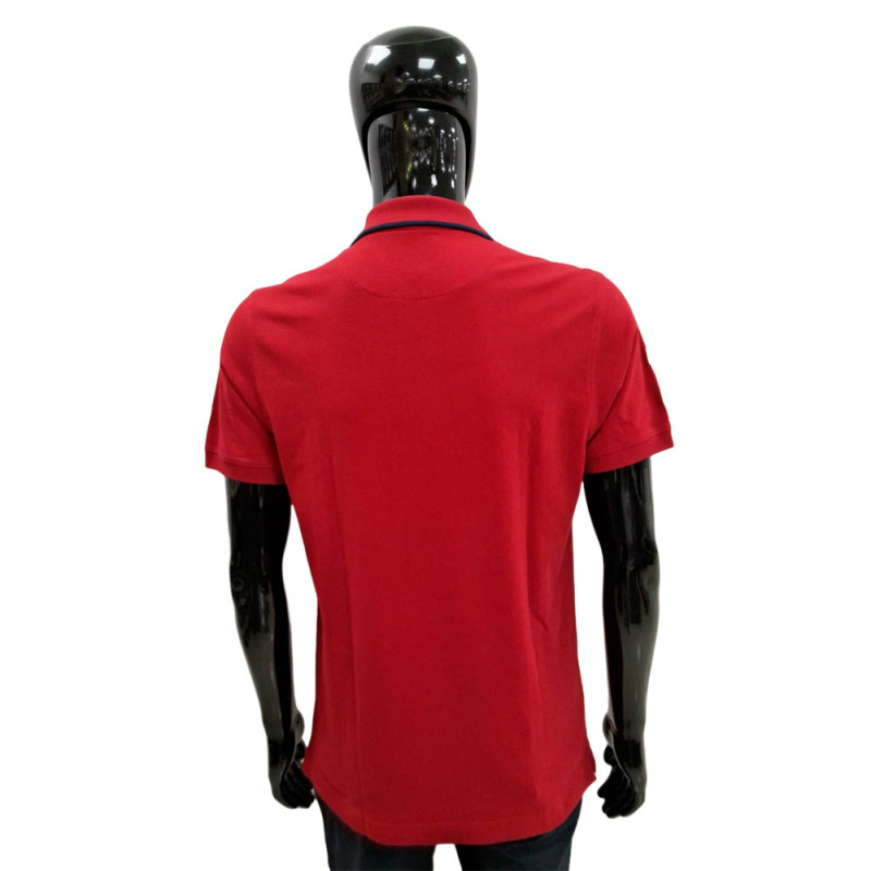 Camiseta La Martina Polo Masculino S.EQ.KMP323 03 Oxford Vermelho
