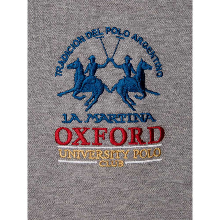 Camiseta La Martina Polo Masculino S.EQ.KMP323 03 Oxford Cinza
