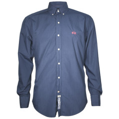 Camisa La Martina Masculino Lisa 02 S Marinho Regular