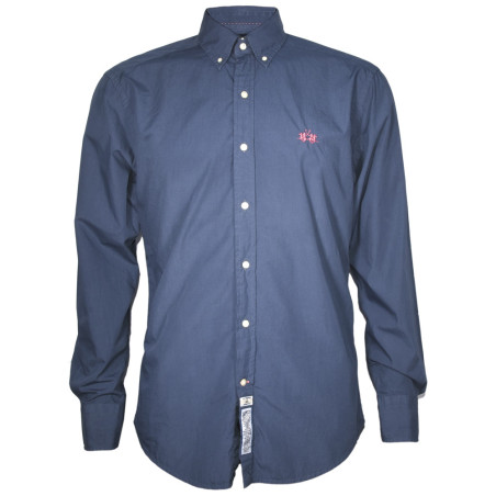 La Martina Men's Shirt Lisa 06 XXL Navy Regular XXL Navy - Cotton