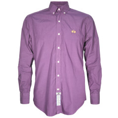 Camisa La Martina Masculino Lisa RUBY-05 XL Vinho Regular