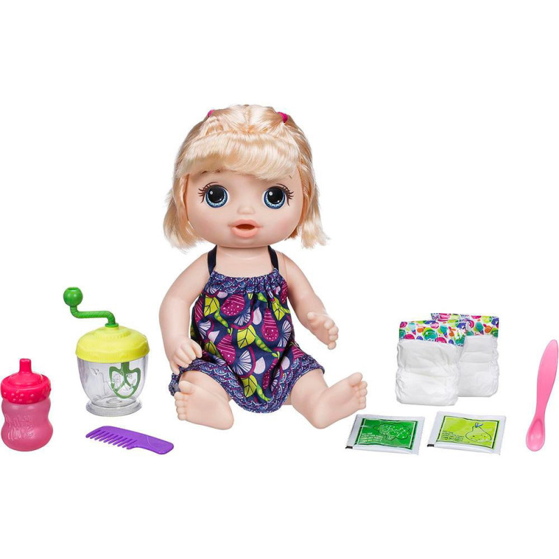 Muñeca Hasbro Baby Alive Papilla Divertida Rubia E0586