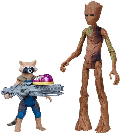 Muñeco Avengers Hasbro Rocket & Groot 15 cm - E2070