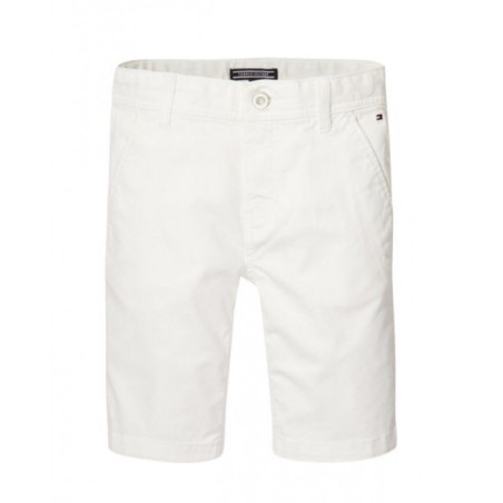 Tommy Hilfiger Boys' Shorts KB0KB03932-123 Size 06 White