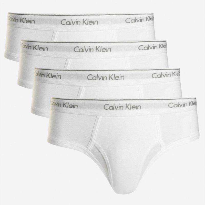 Cueca Calvin Klein Masculino U4183-100 S  Branco  4 Peças