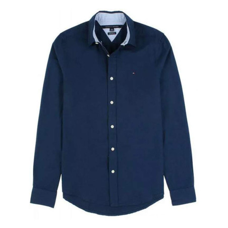 Tommy Hilfiger Men's Shirt XL Navy - C8878B4592 - Cotton