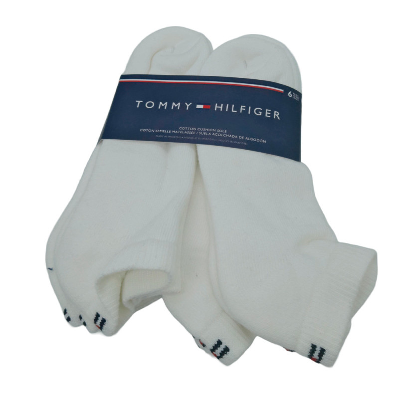 Meias Tommy Hilfiger Unisex ETL301-43169 OS - 6 Pares - Branco