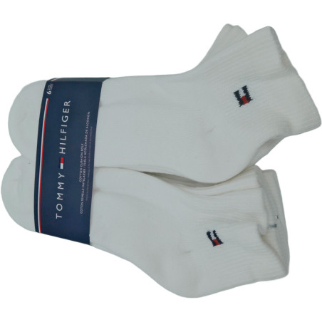 Meias Tommy Hilfiger Unisex ETL302-010 OS - 6 Pares - Branco