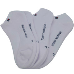 Meias Tommy Hilfiger Unisex ETS404-10 L 3 Pares Branco