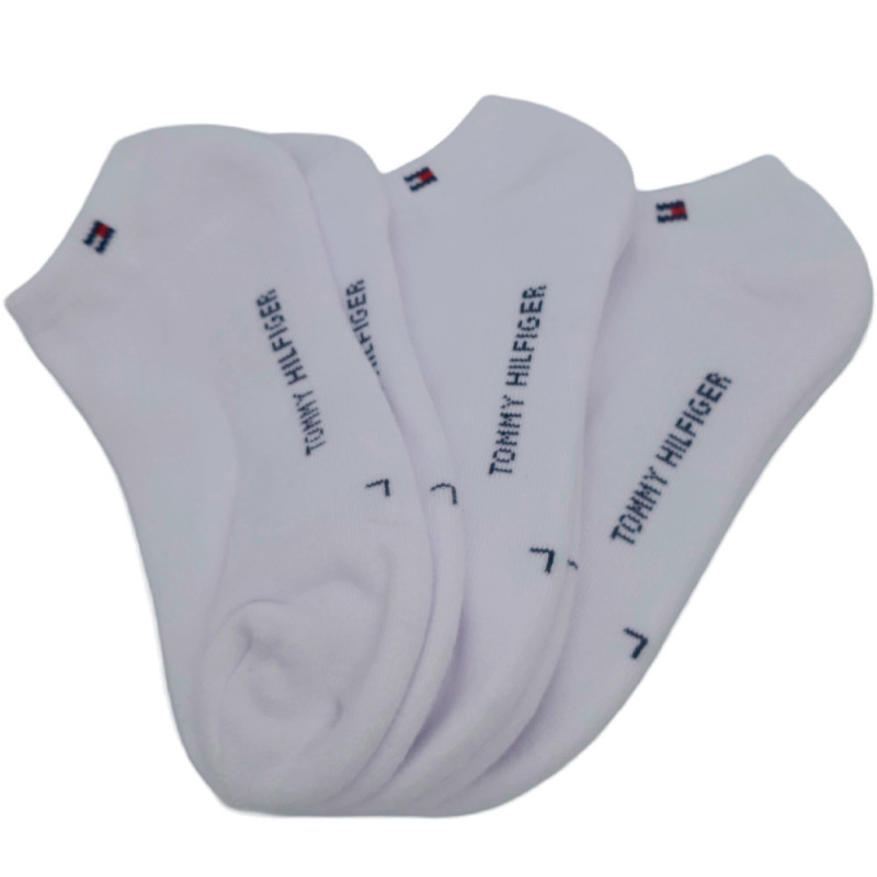 Meias Tommy Hilfiger Unisex ETS404-10 L 3 Pares Branco