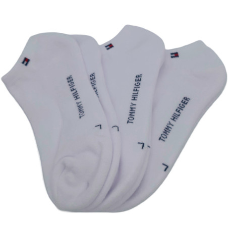 Calcetines Unisex Tommy Hilfiger ETS404-10 L 3 Pares Blanco