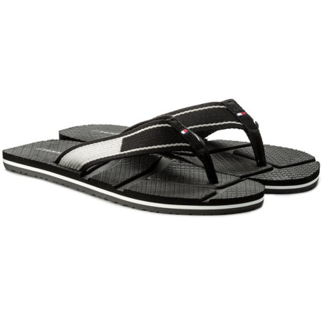 Chinelo Tommy Hilfiger Masculino FM0FM01368020-020 42 Preto Azulado