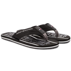 Chinelo Tommy Hilfiger Masculino FM0FM01371990-990 Preto