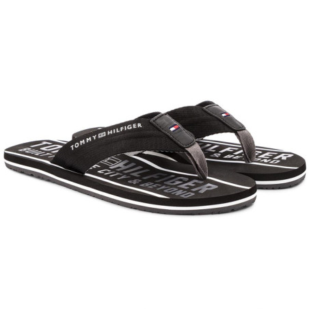 Chancla Tommy Hilfiger Masculino FM0FM01371990-990 Negra
