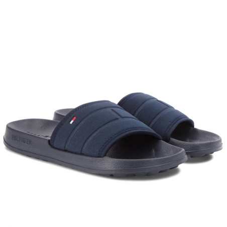 Chinelo Tommy Hilfiger Masculino FM0FM01557990-990 39/40 Preto