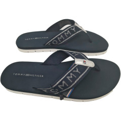 Tommy Hilfiger Women's Flip-Flops Navy Blue - Comfort