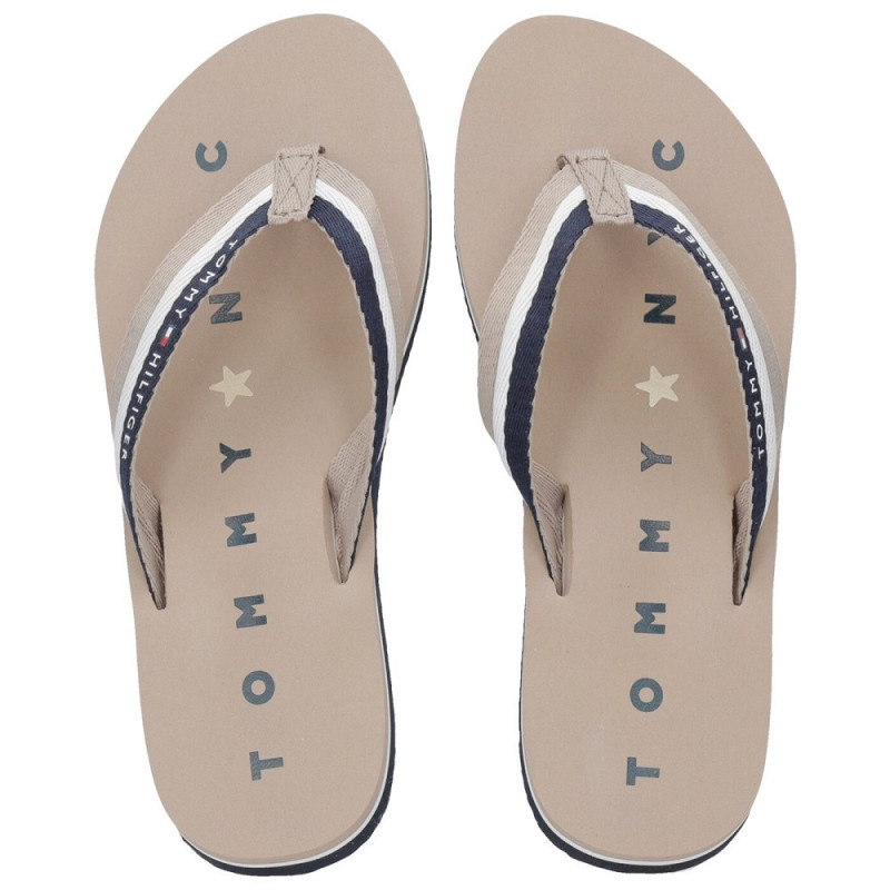 Chinelo Tommy Hilfiger Feminina FW0FW02370068-068 38 Beige