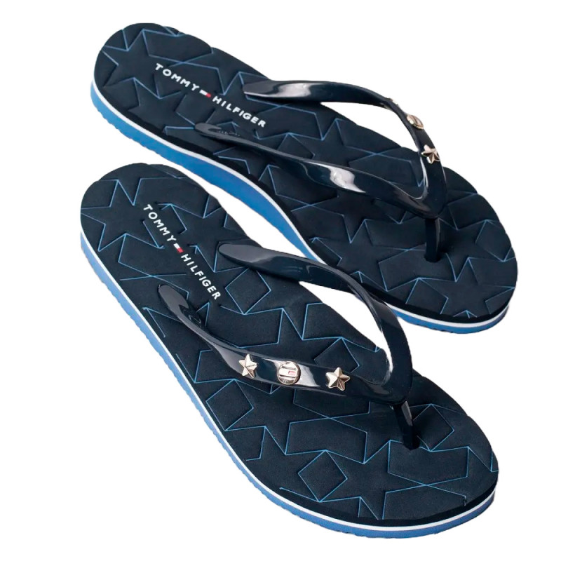 Chinelo Tommy Hilfiger Feminina FW0FW02371403-403 39 Azul Marinho